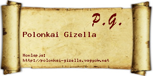 Polonkai Gizella névjegykártya