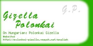 gizella polonkai business card